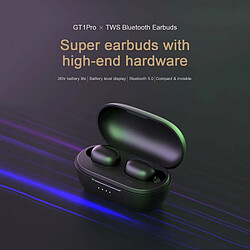 Longue Batterie Hd Stéréo Tws Bluetooth Écouteurs Contrôle Tactile Casque Sans Fil Avec Double Micro Isolation Du Bruit Noir pas cher