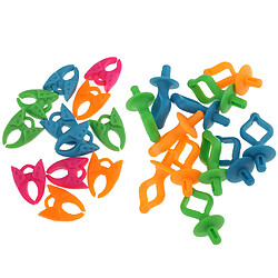 Avis 48 pcs Clips De Porte-Bobines Multicoloré Assortie Loisir Créatif Accessoire Couture Artisanat