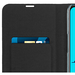 Etui Oppo AX7 Effet Croisillons Porte-carte Fonction Support Bigben - Noir pas cher