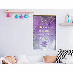 Paris Prix Affiche Murale Encadrée Always Be Yourself 40 x 60 cm Or