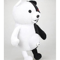 Universal Poupée d'ours noir et blanc, jouet en peluche de lapin blanc rose, peluche en peluche en peluche pas cher