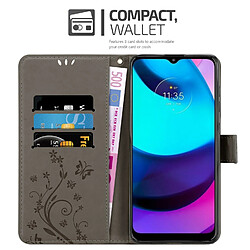 Cadorabo Coque Motorola MOTO E20 / E30 / E40 Etui en Gris