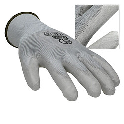 Avis ECD Germany 24 Paires de Gants de Travail en PU - Taille 10-XL - Couleur Gris - Élastique - Protection Usages Multiples - pour Mécanicien Constructeurs Travail de Jardin Bricolage Activités Montage