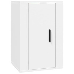 Maison Chic Ensemble de meubles TV 3 pcs pour salon - Blanc Bois d'ingénierie -MN29691 pas cher