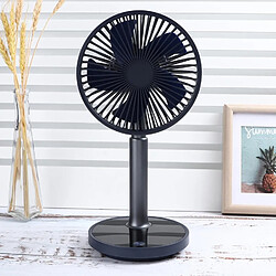 Ventilateur de Refroidissement à Air Portable Mini Ventilateur de Climatiseur de Bureau Réglable en Hauteur Rechargeable USB avec Veilleuse pour Bureau à Domicile