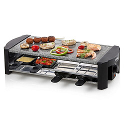 Appareil à raclette 8 personnes 1300w + pierre à griller - do9186g - DOMO