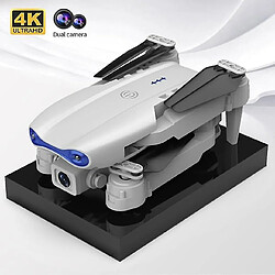 Universal Mini Drone 4K Professional HD Corner Camera 1080P WiFi FPV Drone Double Camera Haute Rétention Drone Camera Hélicoptère Jouet Smart Selfie (Gris)