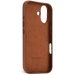 Avis Decoded Coque pour iPhone 16 Antichocs en Cuir Compatible MagSafe Marron clair