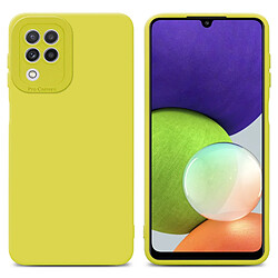 Cadorabo Coque Samsung Galaxy A22 4G Etui en Jaune