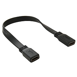 Wewoo Câble adaptateur V1.4 HDMI 19 broches femelle vers HDMI 19 haute vitesse, Longueur: 30cm