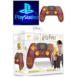 Freaks And Geeks Manette PS4 Bluetooth Harry Potter Gryffondor Rouge lumineuse 3.5 JACK