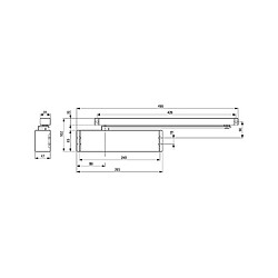 DORMAKABA FPTE TD 91 G3 CORPS SEUL ARGT