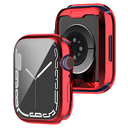 Coque en TPU électroplaqué, rouge pour votre Apple Watch Series 7 45mm