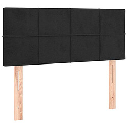 Maison Chic Tête de lit moderne pour chambre - Décoration de lit Noir 80x5x78/88 cm Velours -MN80545