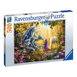 Ravensburger Puzzle Premium de 500 Pièces Softclick Thème Dragon Whisperer Multicolore pas cher