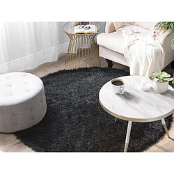 Avis Beliani Tapis rond noir CIDE