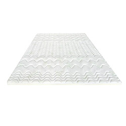 Vente-Unique Surmatelas 160 x 200 cm mémoire de forme coutil aloe vera ép.5cm - ANTASSE de NATUREA