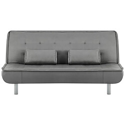 Vente-Unique Canapé convertible clic-clac MISHAN en tissu - Gris