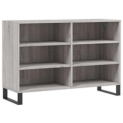 vidaXL Buffet sonoma gris 103,5x35x70 cm bois d'ingénierie