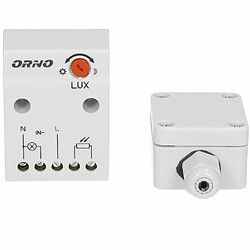 Acheter ORNO CR-232 Interrupteur Crepusculaire 10W - 2300W IP65 Résistant Aux Intempéries (Montage en surface)