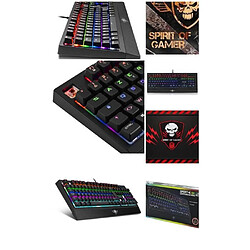 Spirit of Gamer CLAVIER GAMER MECANIQUE LED RGB XPERT-K500-ANTI-GHOSTING-N-KEY ROLLOVER