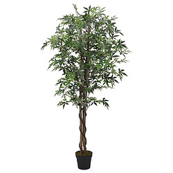 vidaXL Érable artificiel 504 feuilles 150 cm vert