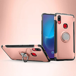 Wewoo Coque Étui de protection magnétique à 360 degrés avec bague de rotation pour Vivo NEX A or rose