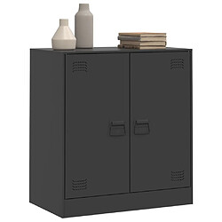 Acheter vidaXL Buffet noir 67x39x73 cm acier