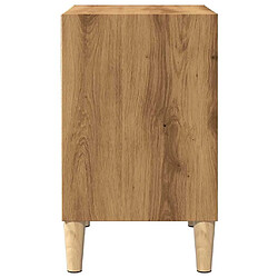 Acheter vidaXL Table de chevet chêne artisanal 40x30x50 cm bois d'ingénierie