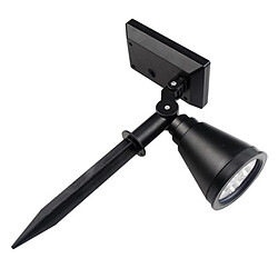 Wewoo LED Avec panneau solaire Solar Lights 2-in-1 Imperméable 4 Projecteur Réglable Applique Murale Paysage Lumière Éclairage de Sécurité