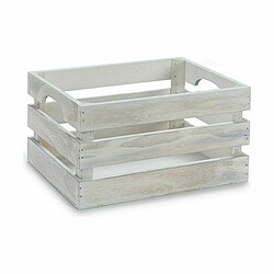 Gift Decor Boîte Décorative Blanc Bois de peuplier 26,2 x 13,2 x 15,8 cm (24 Unités)