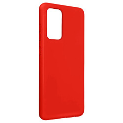 Avizar Coque Samsung Galaxy A52 et A52 5G Silicone Souple Finition Soft Touch rouge