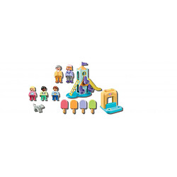 Playmobil® 71326 Aire de jeux avec toboggan géant 1.2.3 pas cher