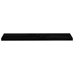 Avis vidaXL Étagère murale flottante Noir brillant 120x23,5x3,8 cm MDF