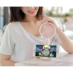 YP Select Support de téléphone portable Mini Fan Handheld Portable Fan - Rose 99X38X220mm