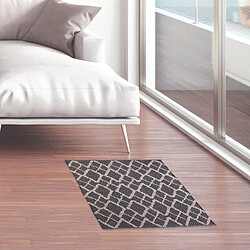 The Home Deco Factory Tapis style berbère en relief - 60x90 cm - Noir et beige