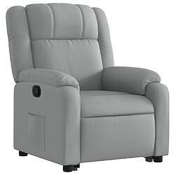 Avis Maison Chic Fauteuil Relax pour salon, Fauteuil inclinable Gris clair Tissu -GKD83627