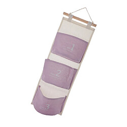 Avis 3 Pochette Suspendue Organisateur Closet Porte Jouets Clé Diaper Stockage Violet