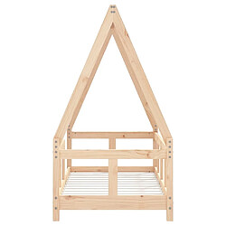 Acheter Maison Chic Lit simple Cadre de lit pour enfant,Lit d'Enfant Moderne 70x140 cm bois de pin massif -MN68736