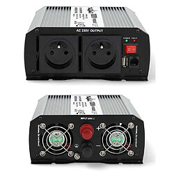 Avis NEDIS Convertisseur de tension 24 V DC modifiée onde sinusoïdale USB-A 230 V AC 50 Hz 1000W Puissance de sortie maximale 2000 W