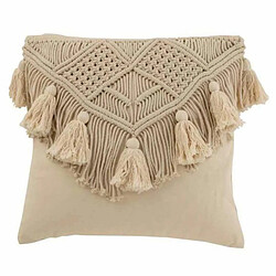 Paris Prix Coussin Déco avec Franges Cosy 45x45cm Beige