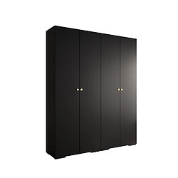 Abiks Meble Armoire Inova 2 À Portes Battantes 236,7/200/47 4 Portes (nero/d’oro)