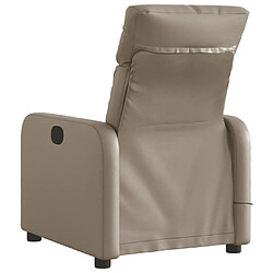 Acheter Maison Chic Fauteuil Relax pour salon, Fauteuil de massage inclinable électrique cappuccino similicuir -GKD18977