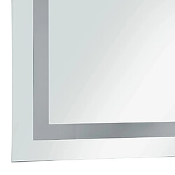 Maison Chic Miroir à LED,Miroir Lumineux LED pour salle de bain,Miroir decorations et capteur tactile 50x60 cm -MN32945 pas cher