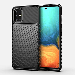 Wewoo Coque Pour Galaxy A71 Thunderbolt Shockproof TPU Soft Case Black