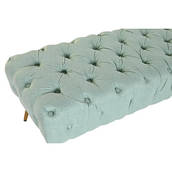 Acheter Pegane Banquette en polyester vert et métal doré - longueur 103 x Profondeur 46 x hauteur 42 cm