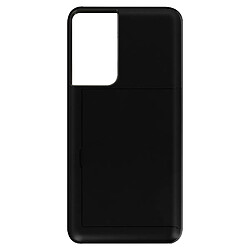 Avizar Coque Samsung Galaxy S21 Ultra Bi-matière Antichoc Rangement Carte Defender Noir