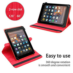 Cadorabo Coque Kindle FIRE HD 8 2017 / 2018 (7. und 8. Gen.) Etui en Rouge