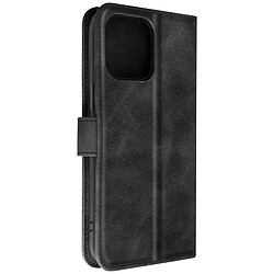 Avizar Étui pour iPhone 14 Pro Max Clapet Portefeuille Support Vidéo Soft-touh Noir