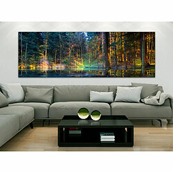 Paris Prix Tableau Imprimé Pond in the Forest Narrow 40 x 120 cm